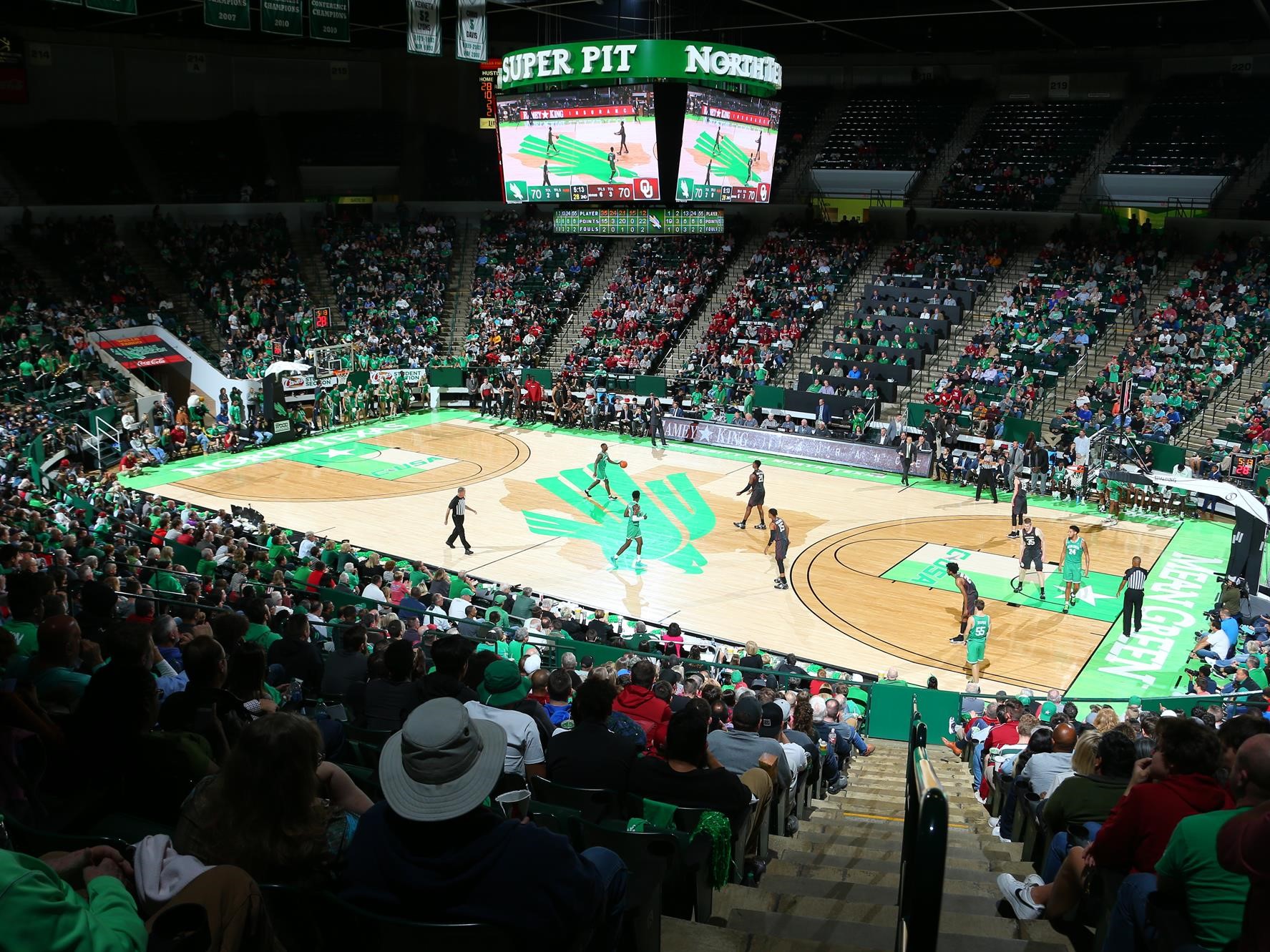 Mean Green basketball seating and parking