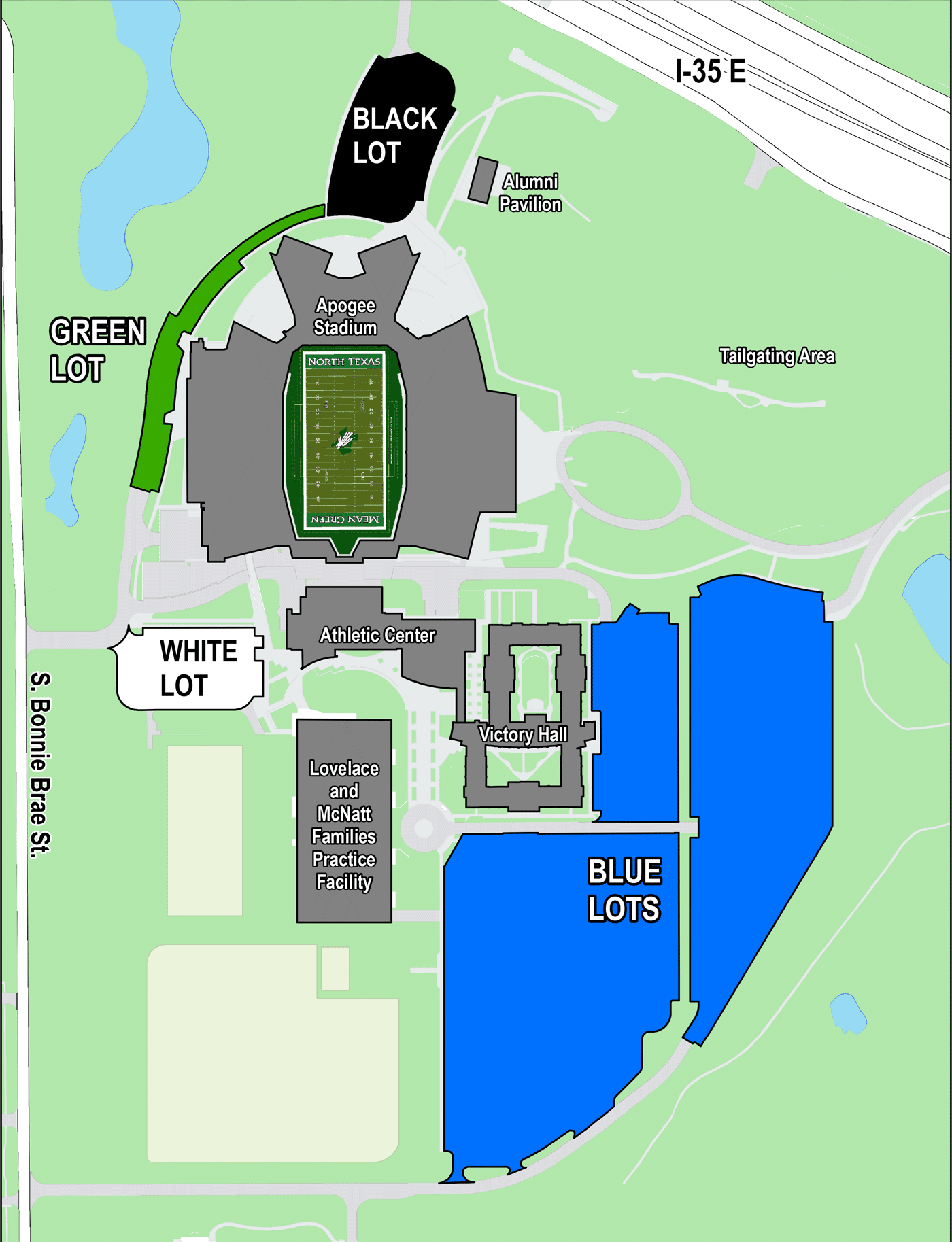 Apogee Stadium parking
